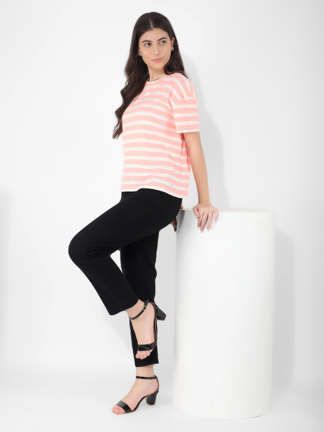 Numero Uno Women Striped White Top